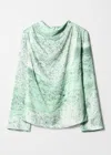 & Other Stories Draped Top In Green