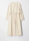& Other Stories Drawstring Raincoat In Beige
