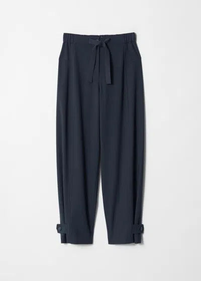 & Other Stories Drawstring Trousers In Blue