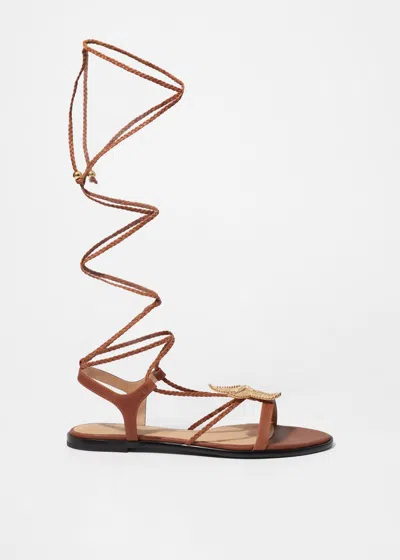 & Other Stories Embellished Strappy Sandals In Brown