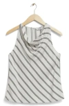 & Other Stories Fedora Stripe Top In White