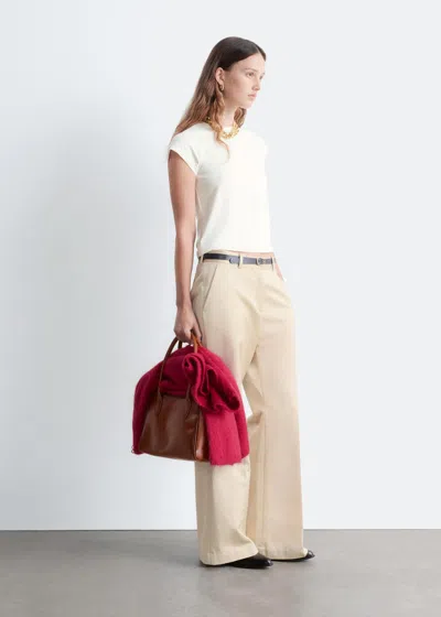 & Other Stories Fitted Raglan-sleeve T-shirt In White