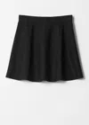& Other Stories Flared Double-knit Skirt In Black