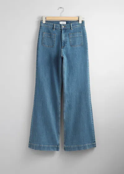 & Other Stories Flared Jeans In Blue