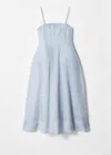 & Other Stories Flared Midi Dress In Blue