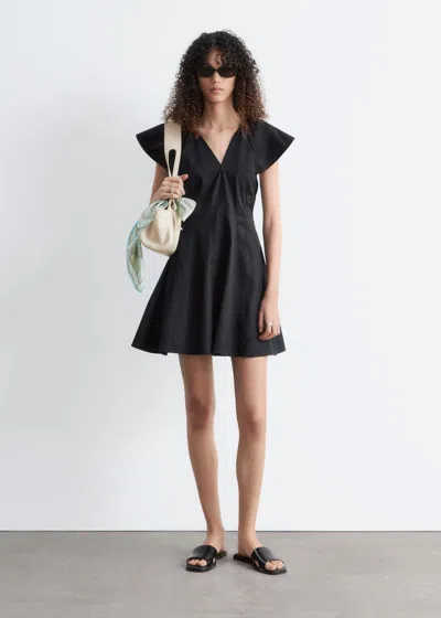 & Other Stories Flared Mini Dress In Multi
