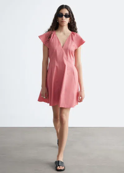 & Other Stories Flared Mini Dress In Multi