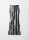 & Other Stories Flared Sequin Trousers In Grey