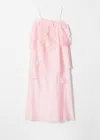 & Other Stories Floral-appliqué Maxi Dress In Pink