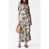 & Other Stories Floral Print Maxi Dress In Multi