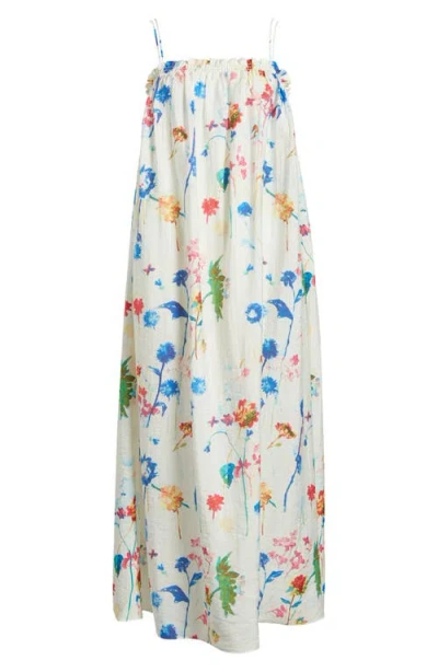 & Other Stories Floral Print Sleeveless Midi Dress In Polly