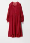 & Other Stories Flowy Maxi Dress In Red