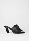 & Other Stories Fringed Leather Mules In Black