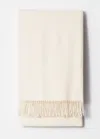 & Other Stories Fringed Wool Blanket Scarf In White