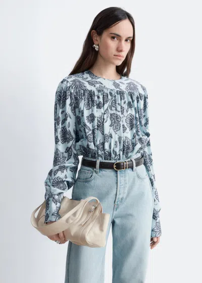 & Other Stories Gathered Blouse In Blue