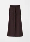 & Other Stories Glitter Knitted Flared Trousers In Red