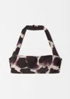 & Other Stories Halterneck Bikini Top In Brown