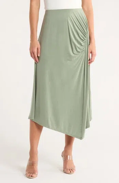 & Other Stories Hania Cupro Skirt In Green