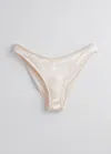 & Other Stories High-cut Bikini Briefs In White