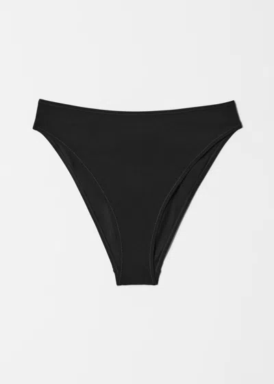 & Other Stories High-leg Bikini Briefs In Black
