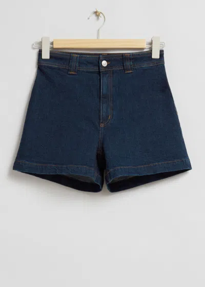 & Other Stories High Waist Denim Shorts