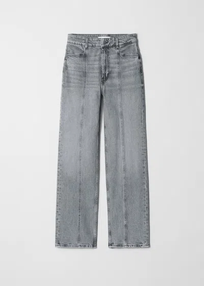 & Other Stories High-waist Straight-leg Jeans In Gray