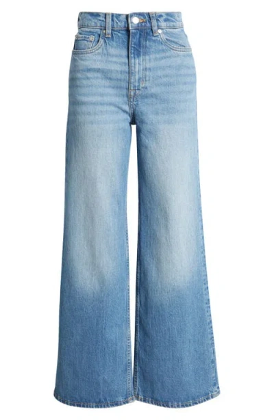 & Other Stories High Waist Wide Leg Jeans In Blue Dusty Light