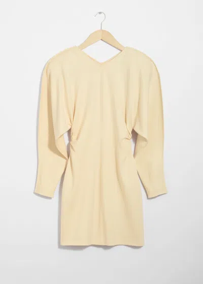 & Other Stories Hourglass Mini Dress In Yellow