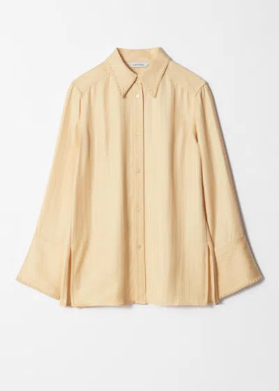 & Other Stories Jacquard Shirt In Neutral