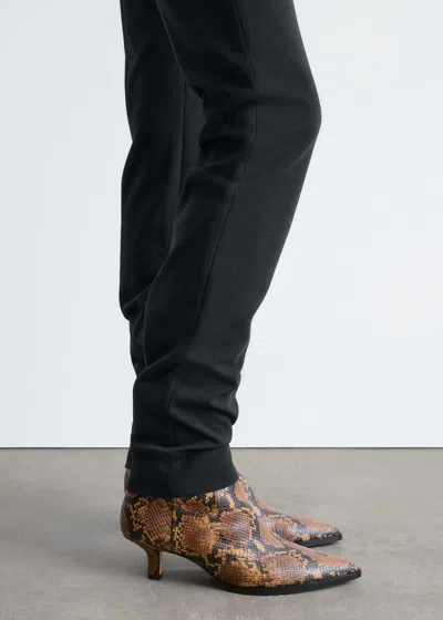 & Other Stories Kitten Heel Suede Ankle Boots In Brown