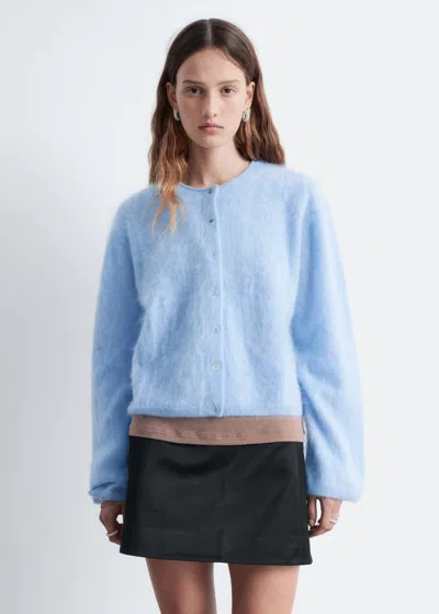 & Other Stories Knitted Cashmere Cardigan In Blue