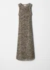 Shop & Other Stories Knitted Midi Dress In Beige