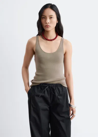 & Other Stories Knitted Scoop-neck Tank Top In Multi