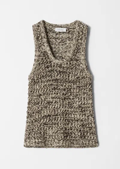 & Other Stories Knitted Tank Top In Brown
