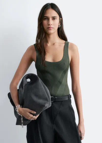 & Other Stories Knitted Tank Top In Green