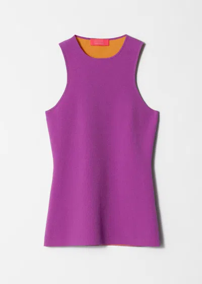 & Other Stories Knitted Tank Top In Purple