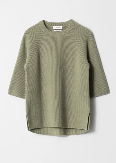 & Other Stories Knitted Wool Top In Green