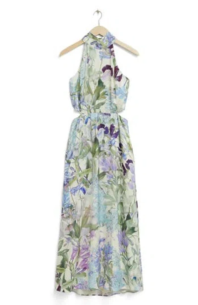 & Other Stories La Macy Floral Dress In Blue