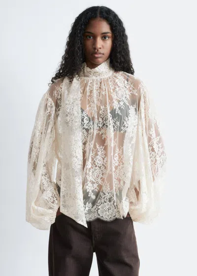& Other Stories Lace Bow-ribbon Blouse In Multi