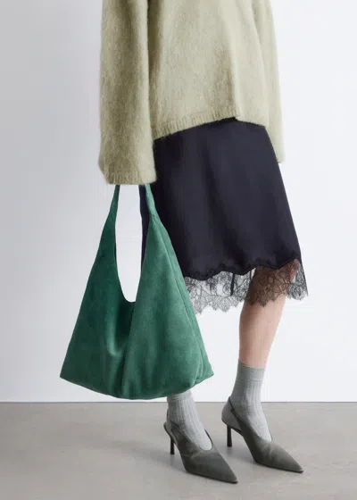 & Other Stories Large Tote Bag In Green
