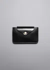 & Other Stories Leather Card Holder In Black