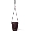 & Other Stories Leather Crossbody Phone Pouch In Red