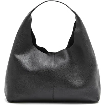 & Other Stories Leather Shoulder Bag In Black