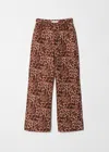 & Other Stories Leopard Print Trousers In Orange