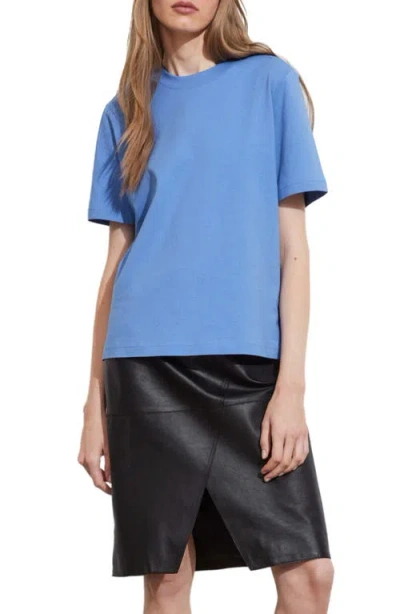 & Other Stories Crewneck T-shirt In Blue Medium