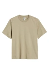 & Other Stories Crewneck T-shirt In Khaki Green Medium