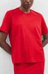 & Other Stories Crewneck T-shirt In Red Bright