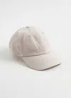 & Other Stories Linen Baseball Cap In Beige