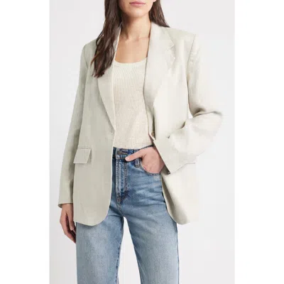 & Other Stories Linen Blazer In Multi