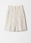 & Other Stories Linen-blend Bermuda Shorts In White